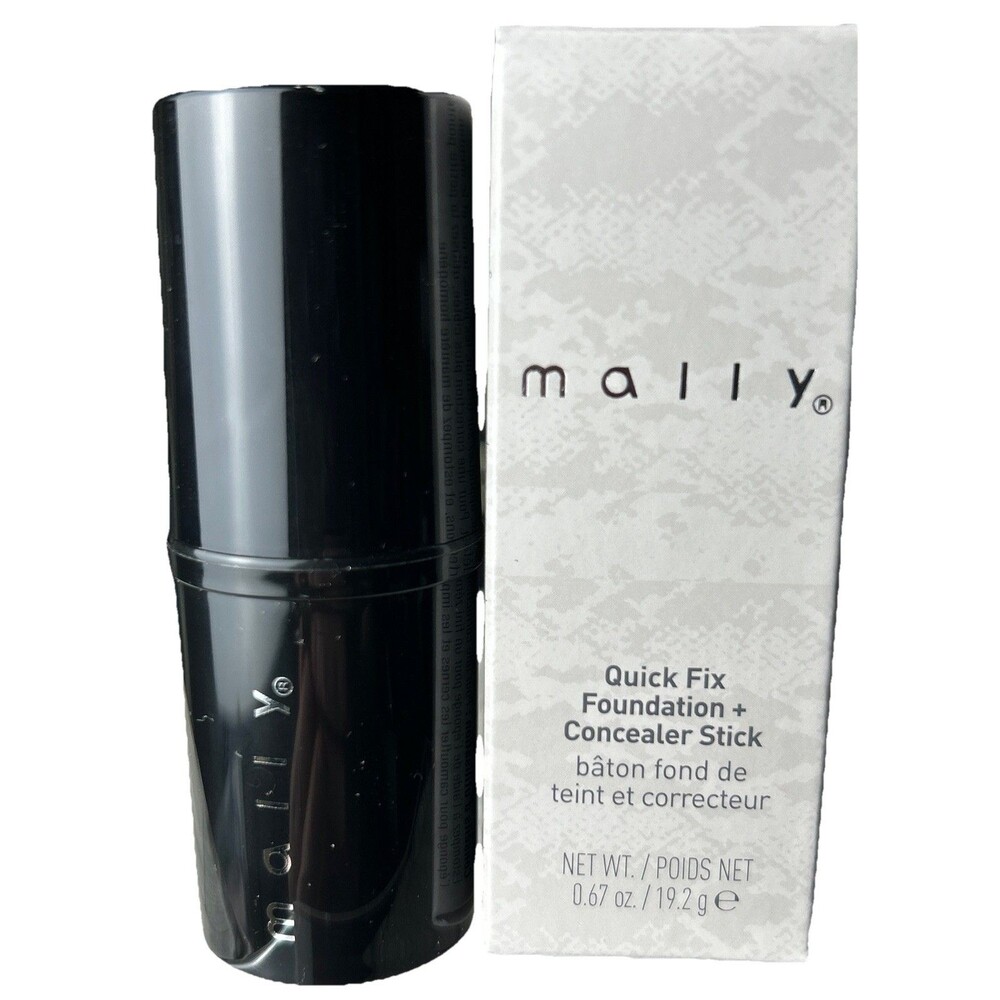 Mally Quick Fix Foundation & Concealer Stick in FAIR New In Box 0.67 Oz
